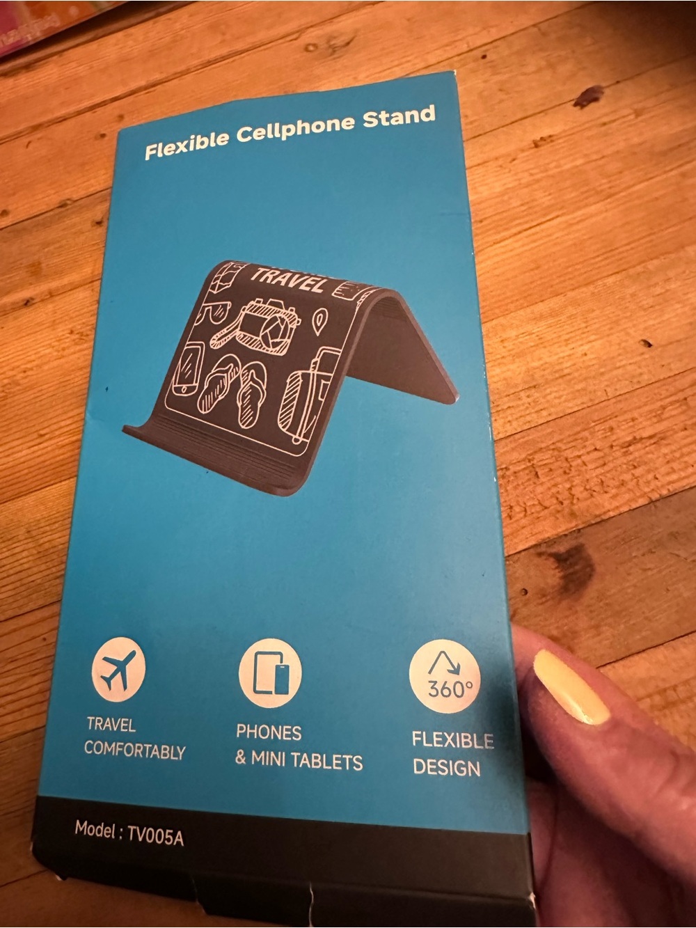 New Airplane Phone Holder, Foldable Flexible Silicone Phone Stand